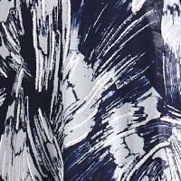 R&M RICHARDS WOMAN Womens Navy Shoulder Pads Front Waterfall Cardigan Plus 22W - Picture 4 of 4